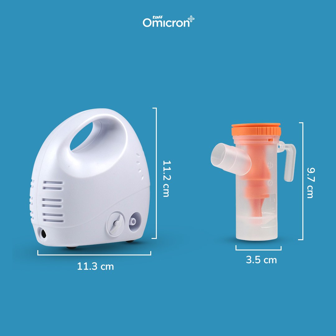 TaffOmicron Alat Terapi Pernapasan Compressor Nebulizer Inhaler - GS-302 - White 2