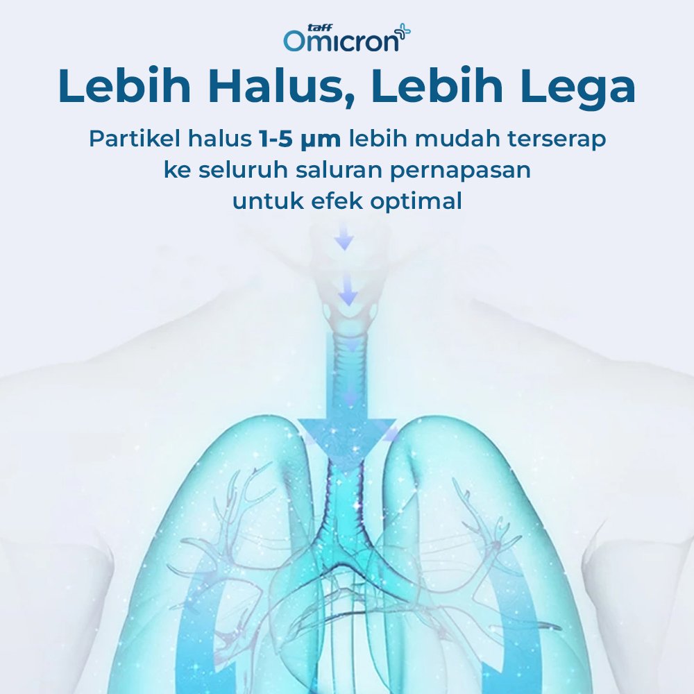 TaffOmicron Alat Terapi Pernapasan Compressor Nebulizer Inhaler - JSL-W310 - White 8