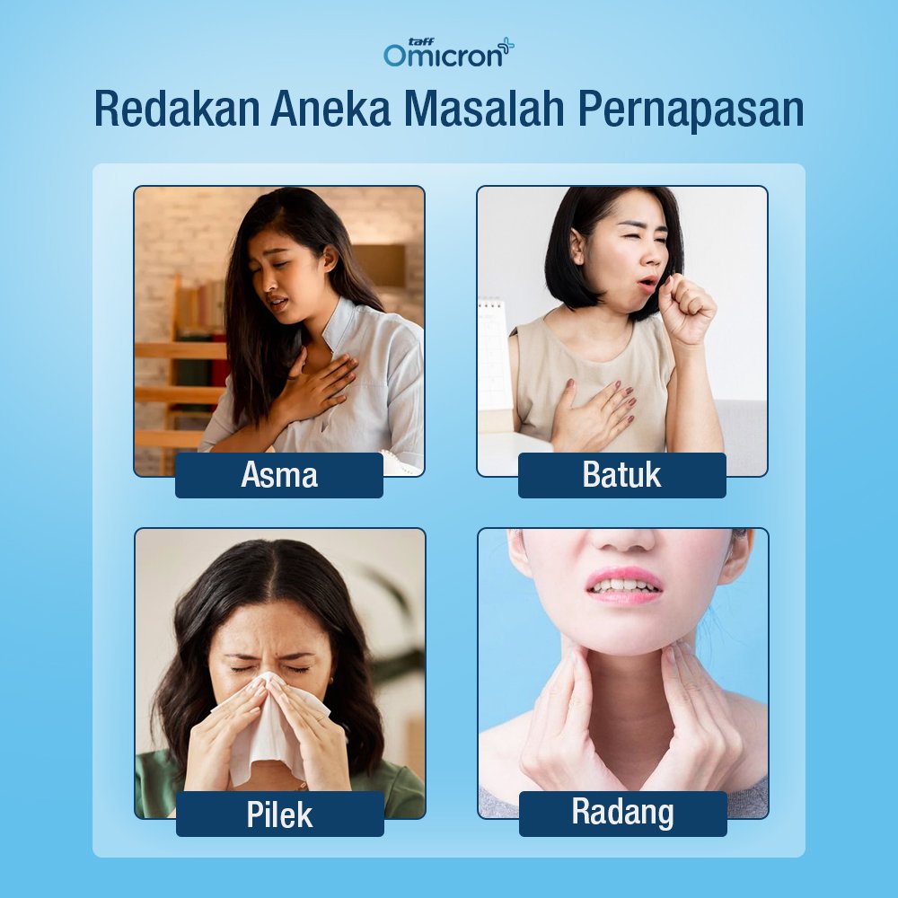 TaffOmicron Alat Terapi Pernapasan Mesh Nebulizer Inhaler Atomizer - JSL-W301 - White 5