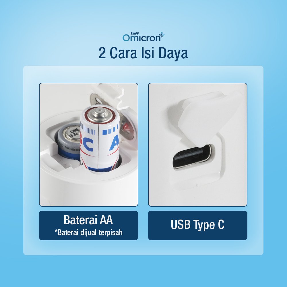 TaffOmicron Alat Terapi Pernapasan Mesh Nebulizer Inhaler Atomizer - JSL-W301 - White 4