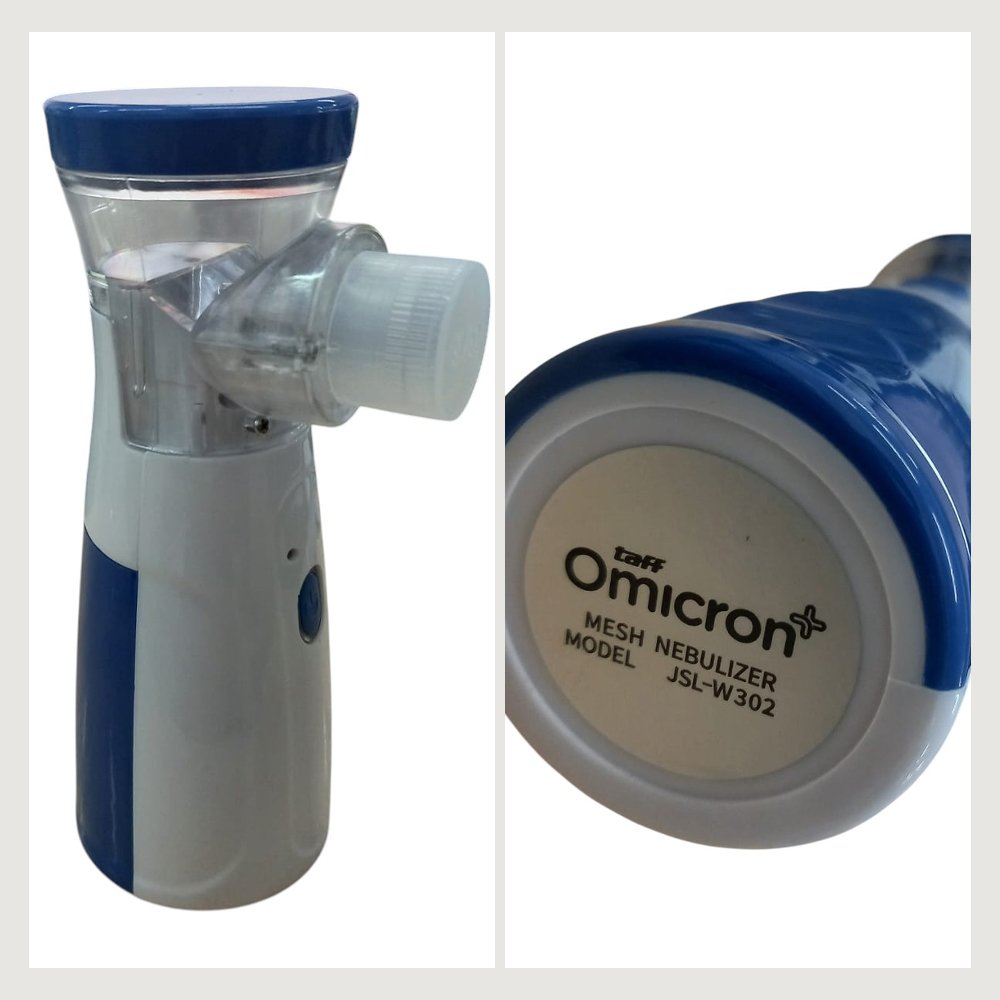 TaffOmicron Alat Terapi Pernapasan Mesh Nebulizer Inhaler Atomizer Baterai AA - JSL-W302 - White 7