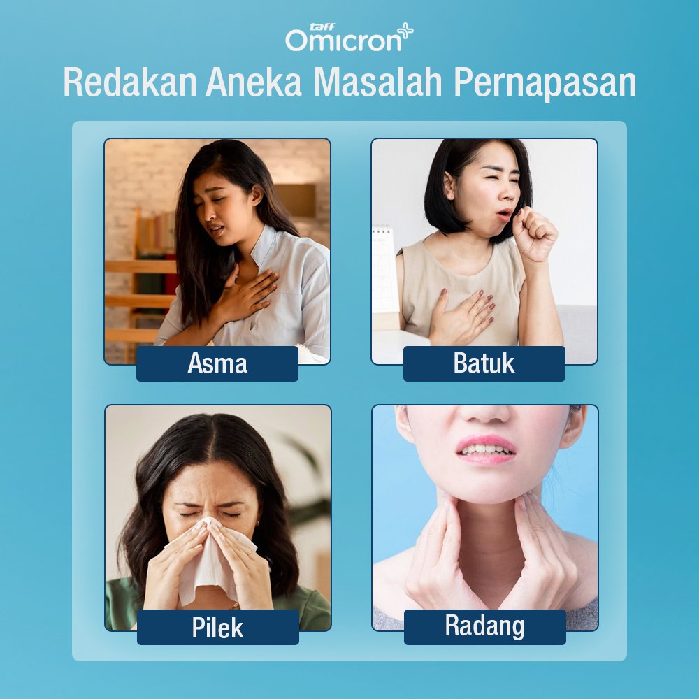 TaffOmicron Alat Terapi Pernapasan Ultrasonic Nebulizer Atomizer - MY-520A - White 4