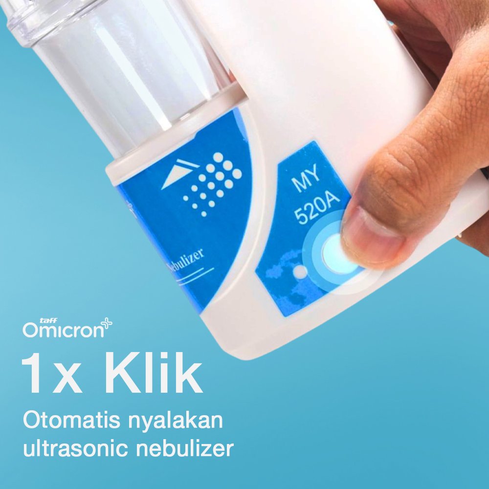 TaffOmicron Alat Terapi Pernapasan Ultrasonic Nebulizer Atomizer - MY-520A - White 5