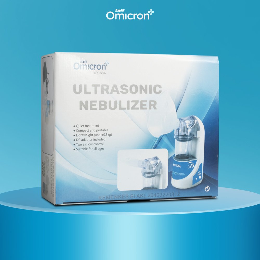 TaffOmicron Alat Terapi Pernapasan Ultrasonic Nebulizer Atomizer - MY-520A - White 10