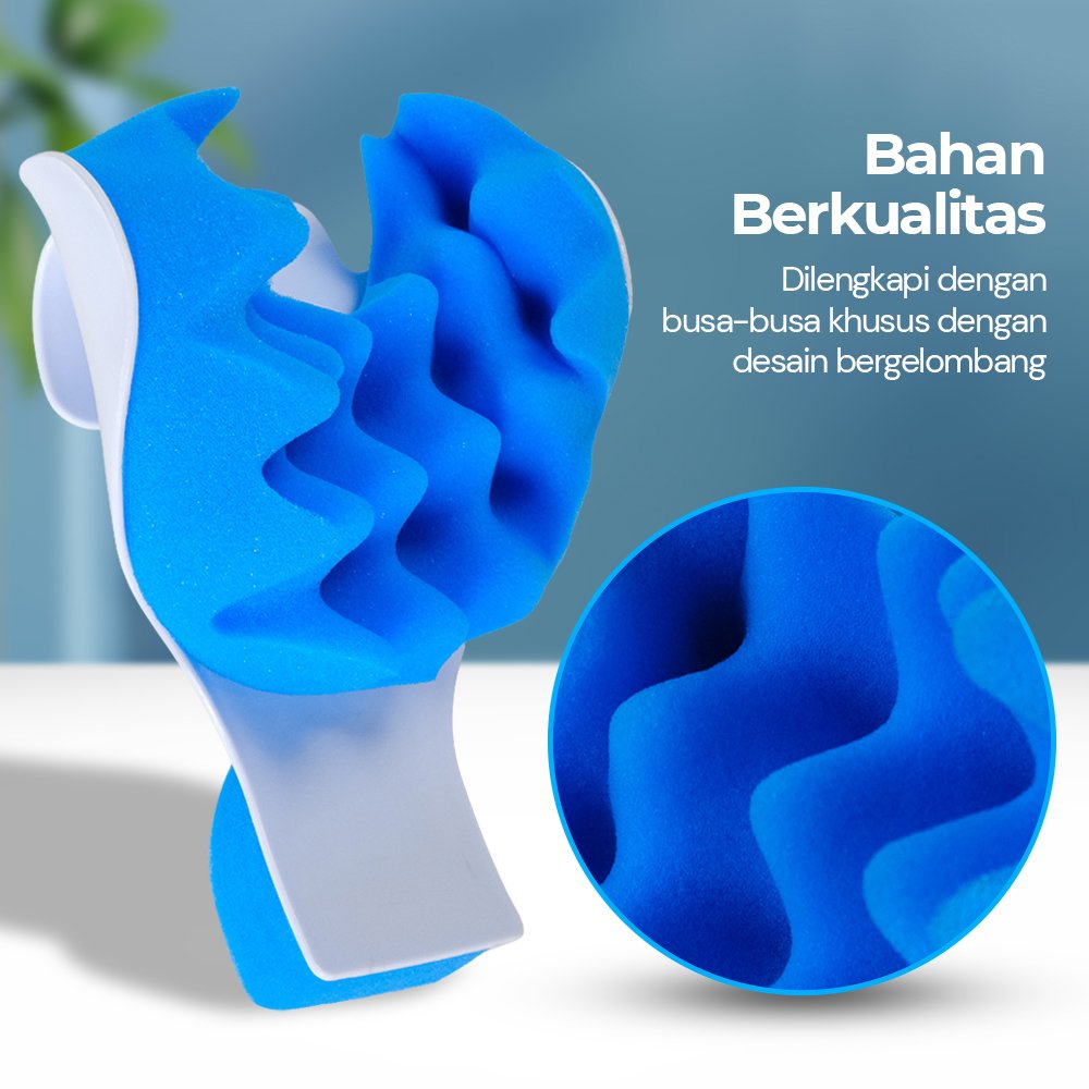 TaffHOME Bantal Relaksasi Leher Punggung Neck Pain Relief - HBF001 - Blue 7