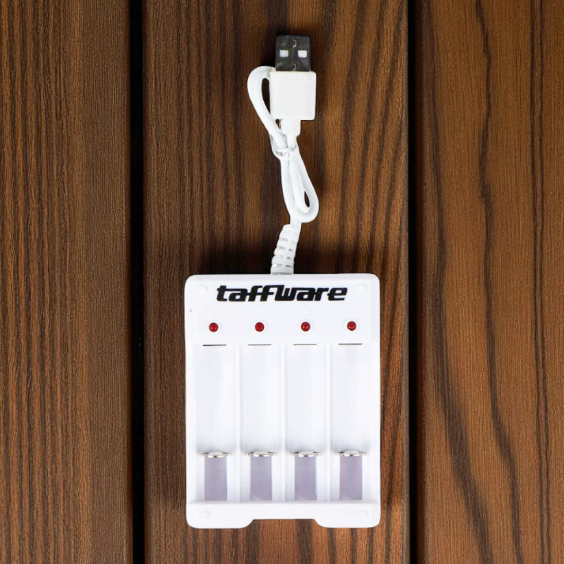Taffware Charger Baterai 4 Slot AA AAA Ni-MH Ni-CD USB Plug - B-04 - White 5