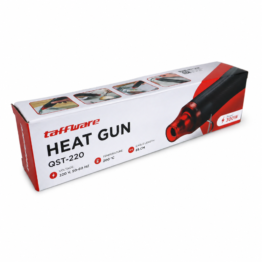 Taffware QST Express Heat Gun Hot Blower Vinyl 220V 300W - QST-220 - Black 8