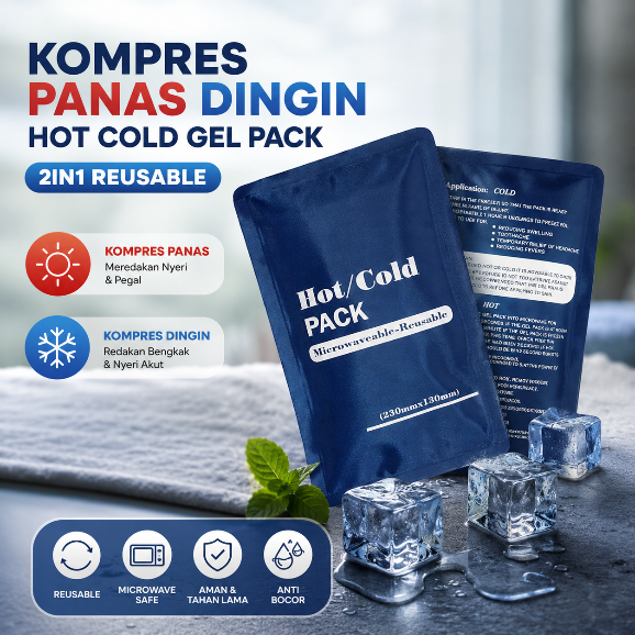 BINGRE Kompres Panas Dingin Hot Cold Gel Pack 2in1 Reusable - HC21 - Blue